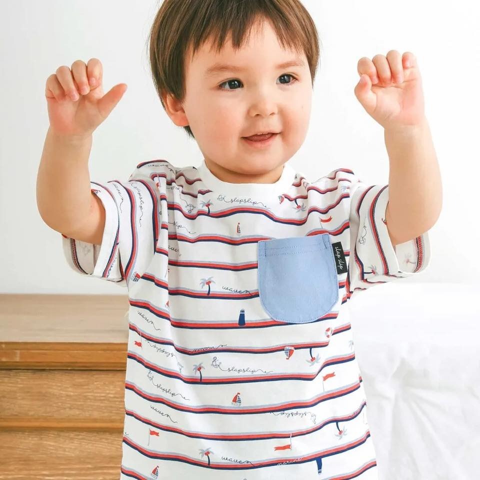 (現貨100）🇯🇵日本 Slap Slip 有機棉防污童趣短T-規格圖3