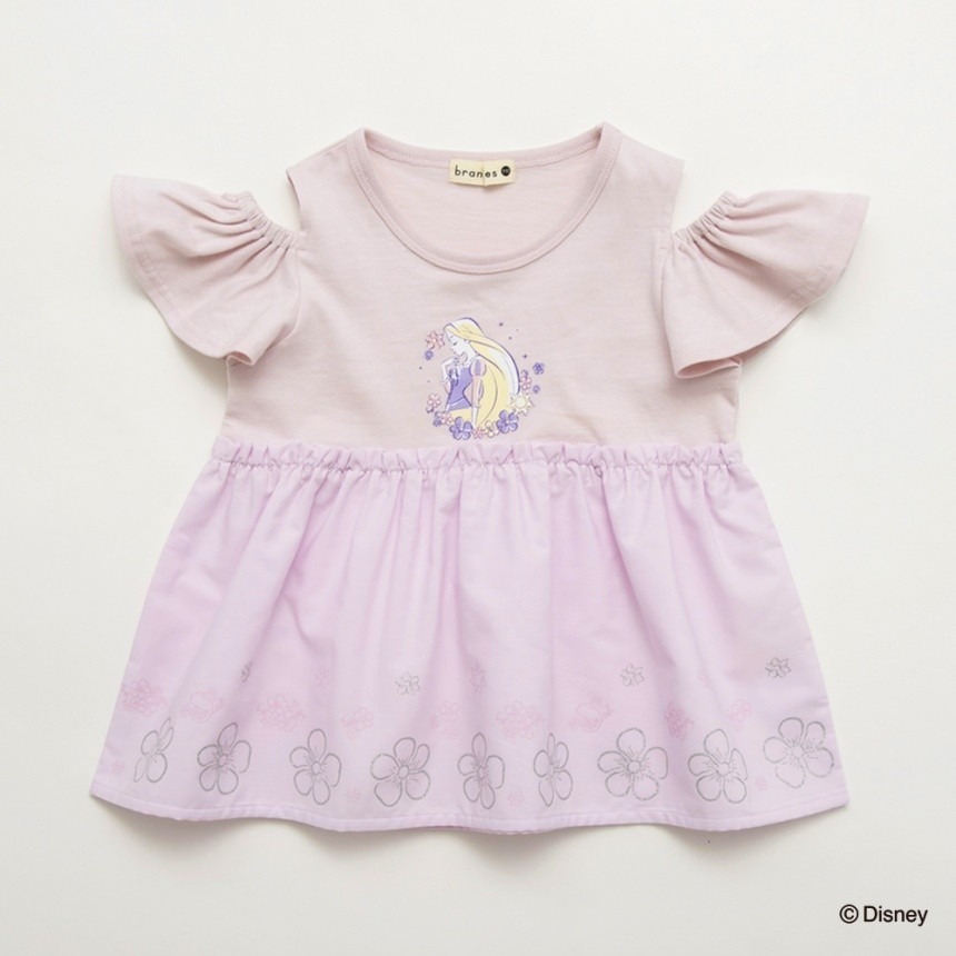 (現貨130）🇯🇵日本 BRANSHES X Disney 公主露肩對接上衣-規格圖8