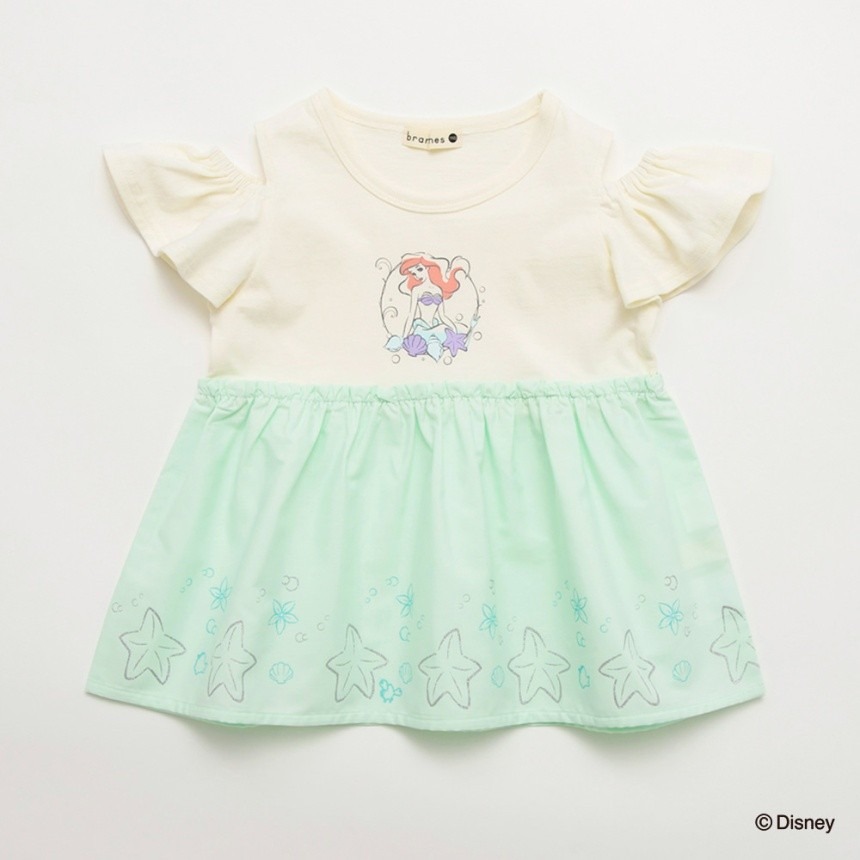 (現貨130）🇯🇵日本 BRANSHES X Disney 長髮公主露肩對接上衣-規格圖8