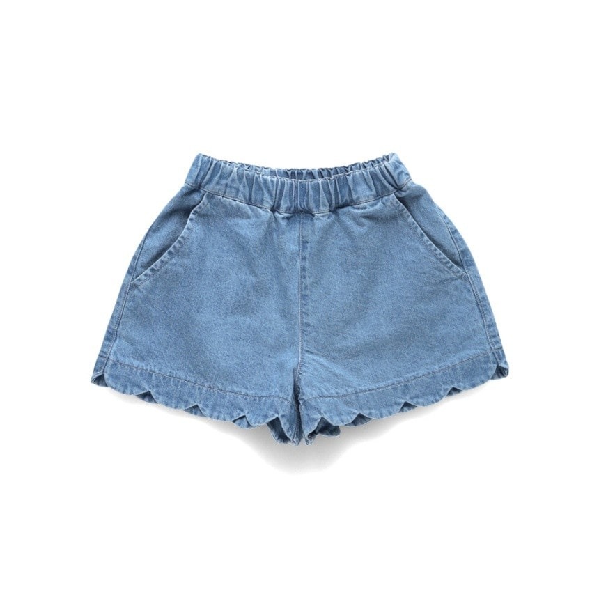 (現貨140）🇯🇵日本 BRANSHES 扇貝下擺愛心口袋短褲-規格圖5