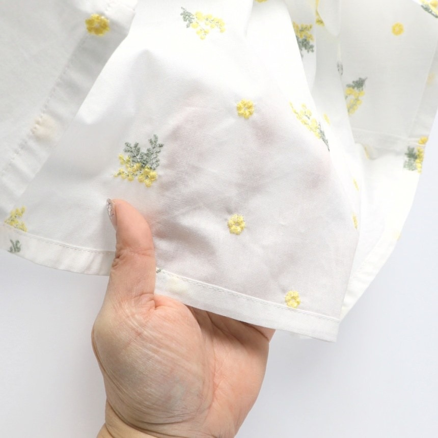 (現貨140）🇯🇵日本 BRANSHES 花朵刺繡上衣-細節圖4