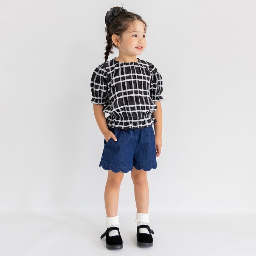 (現貨140）🇯🇵日本 BRANSHES 秋冬款扇貝下擺愛心口袋短褲-細節圖2