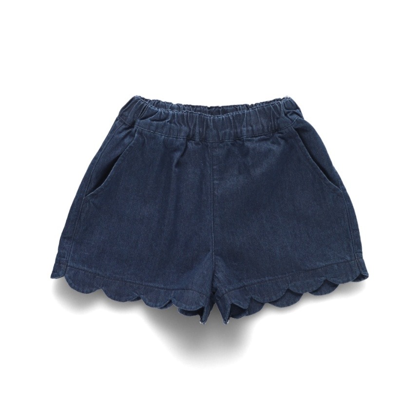 (現貨140）🇯🇵日本 BRANSHES 秋冬款扇貝下擺愛心口袋短褲-細節圖3