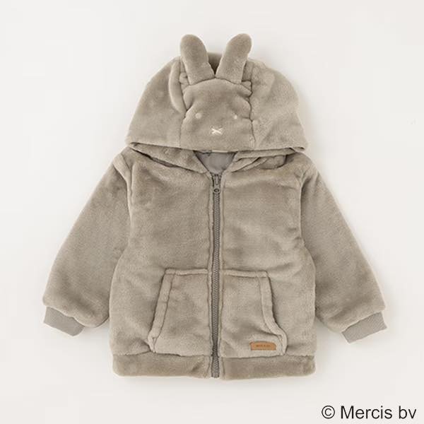 (現貨白120 / 灰90）🇯🇵日本 petit main X Miffy 毛外套-細節圖5