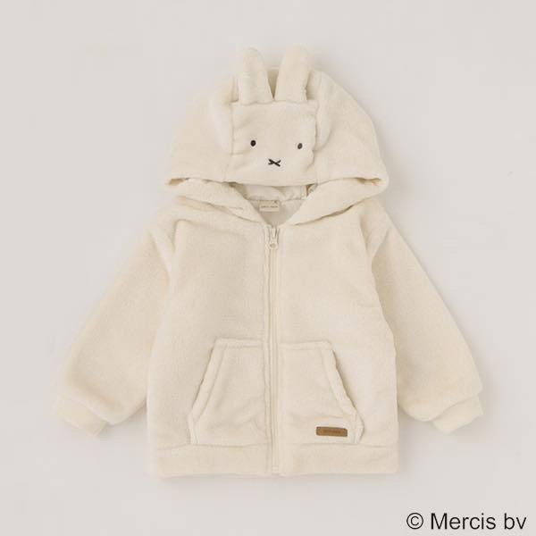 (現貨白120)🇯🇵 日本 petit main X Miffy 毛外套-細節圖4