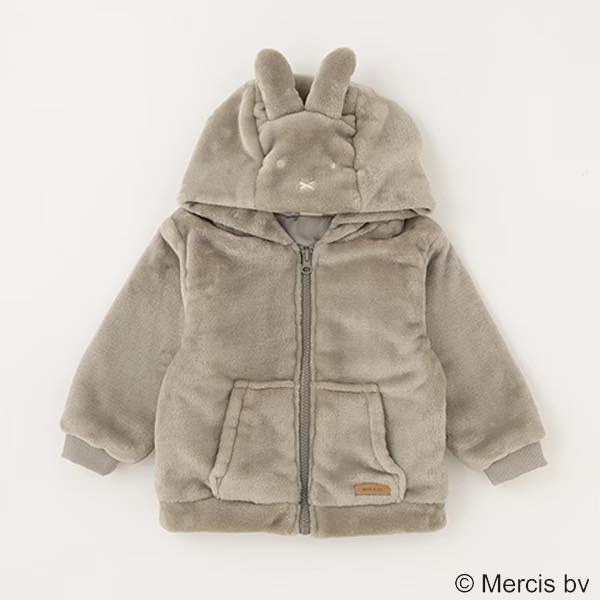 (現貨白120)🇯🇵 日本 petit main X Miffy 毛外套-規格圖6