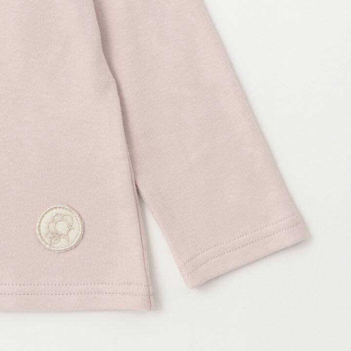 (現貨130）🇯🇵日本 petit main 荷葉領有機棉長T-細節圖2