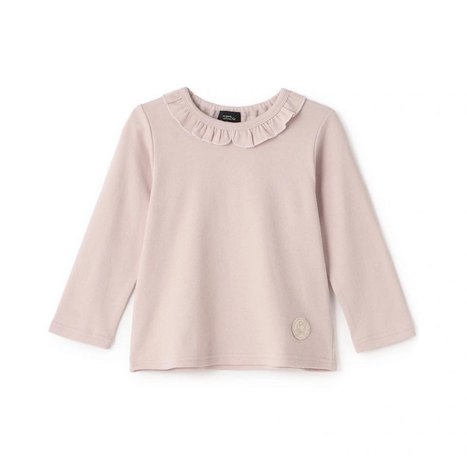 (現貨130）🇯🇵日本 petit main 荷葉領有機棉長T-規格圖5