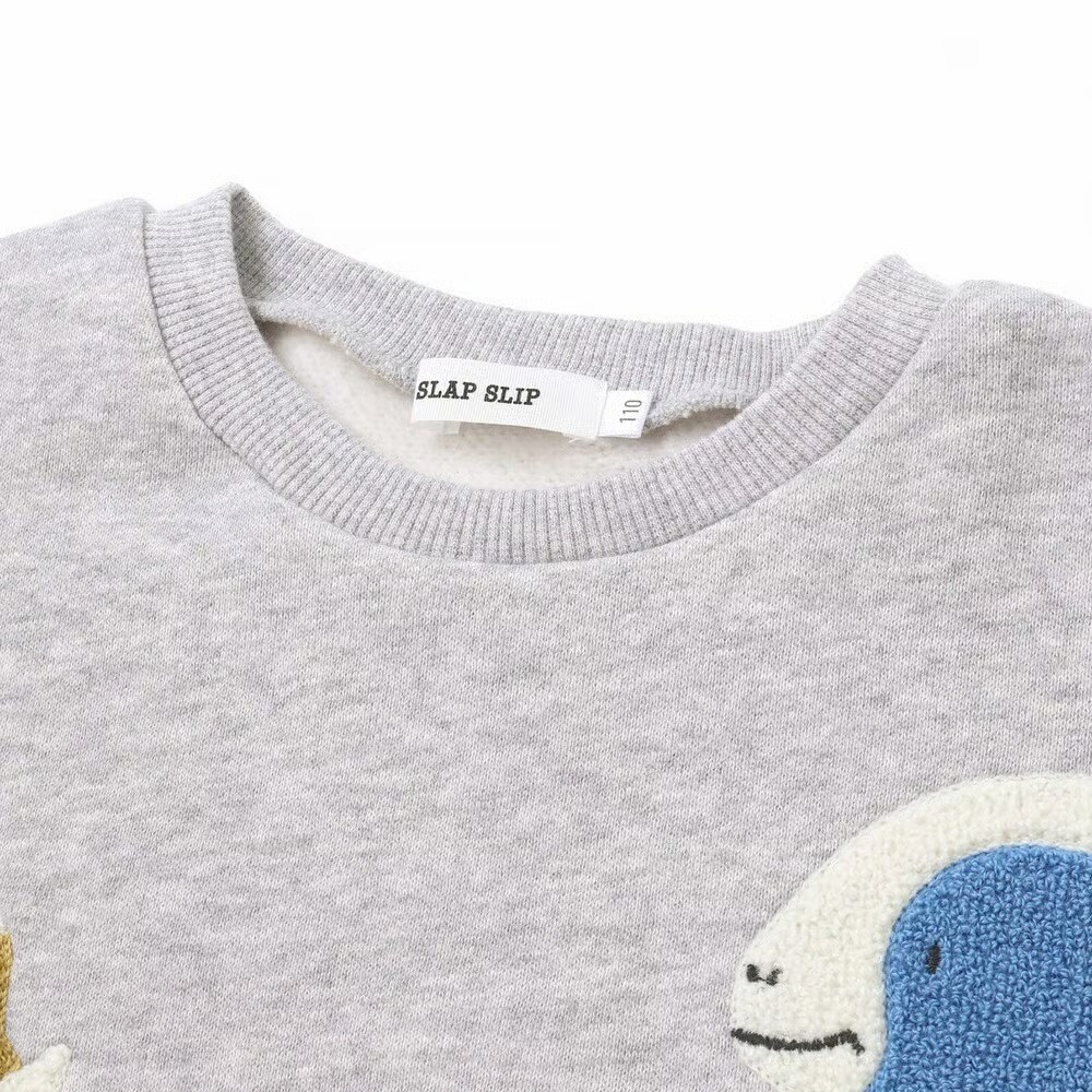 (現貨110）🇯🇵日本 slap slip 刺繡貼花刷毛運動衫-細節圖2