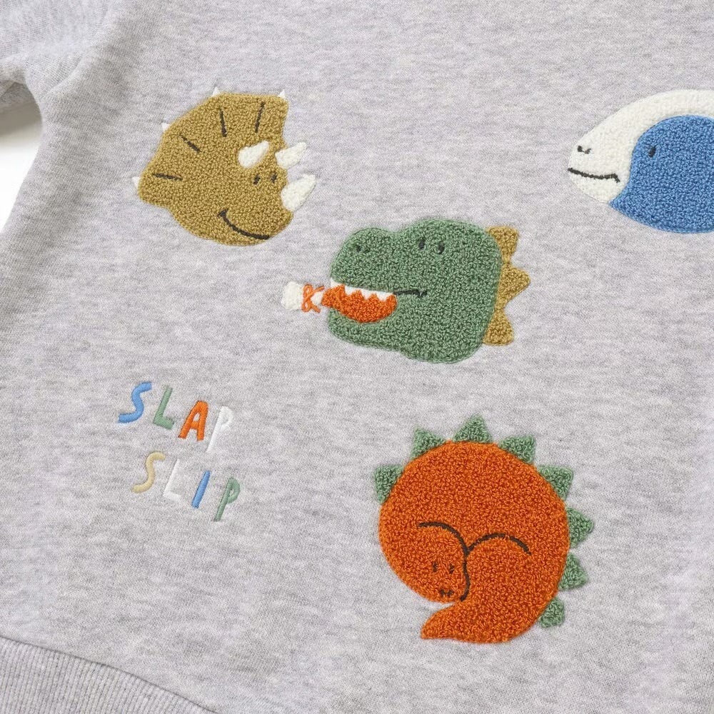 (現貨110）🇯🇵日本 slap slip 刺繡貼花刷毛運動衫-細節圖3