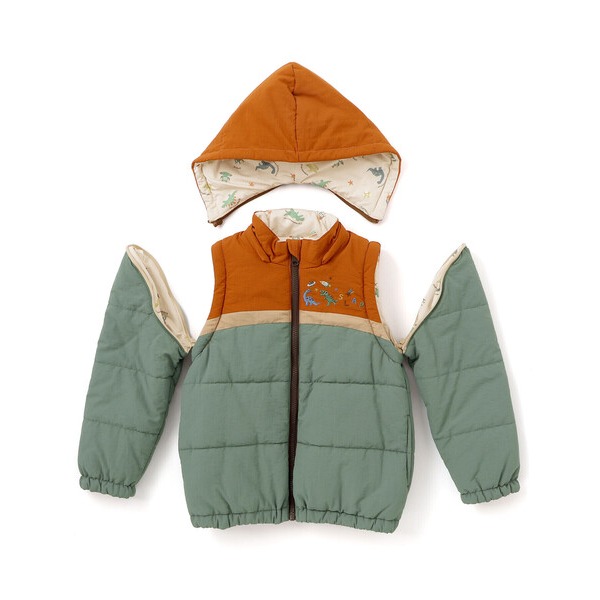 (現貨藍110）🇯🇵日本 slap slip 雙面2穿式外套(袖子拆掉可當背心)-細節圖3