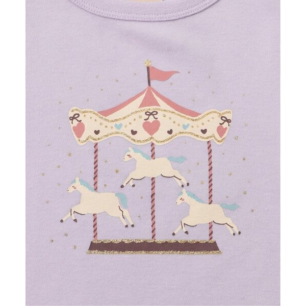 (現貨粉90 / 紫90）🇯🇵日本 petit main 平價百搭女童上衣-細節圖5