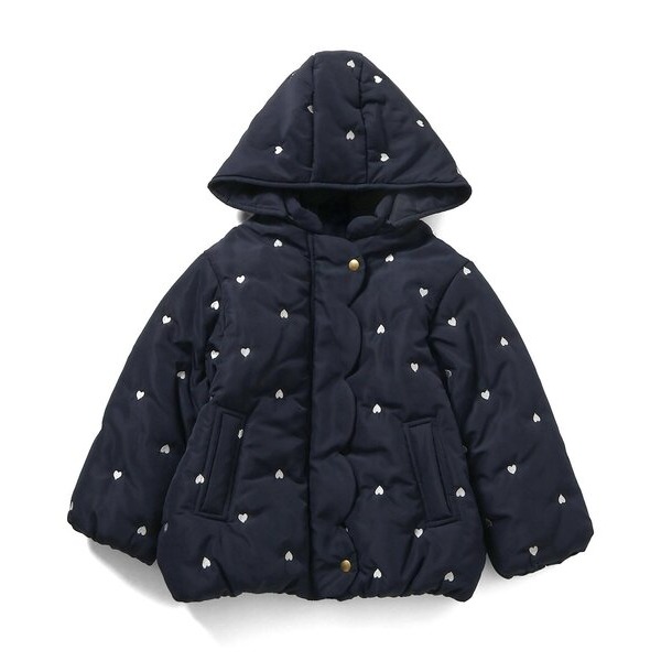 (現貨140）🇯🇵日本 apres les cours 扇貝蝴蝶結刺繡鋪棉外套(可機洗)-規格圖4