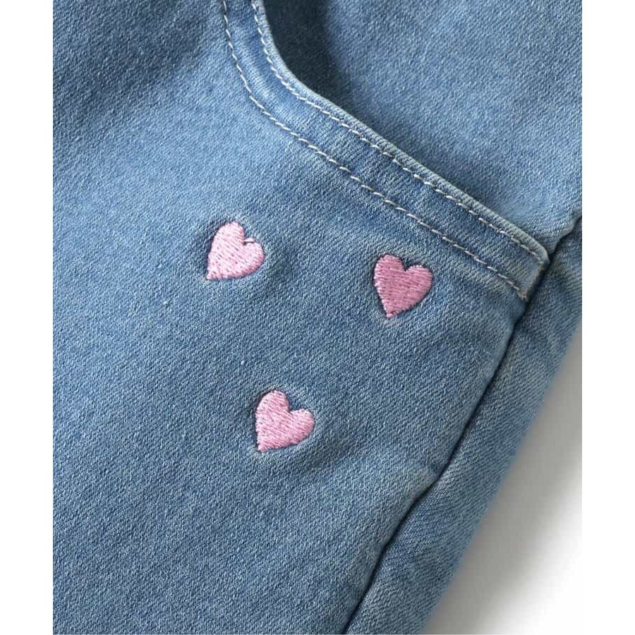 (現貨130）🇯🇵日本 apres les cours 心型刺繡彈性褲-細節圖5