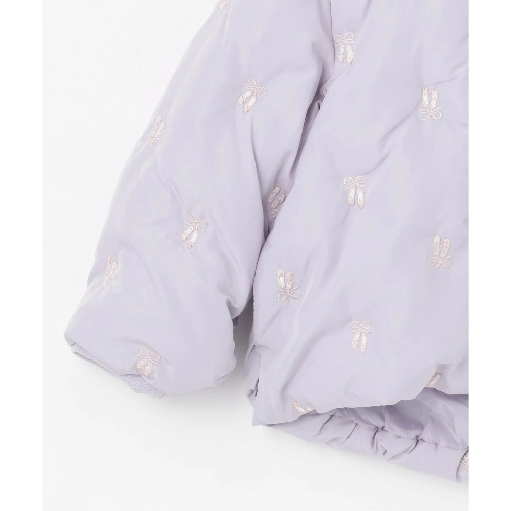 (現貨130）🇯🇵日本 petit main 刺繡鋪棉外套(可機洗)-細節圖4