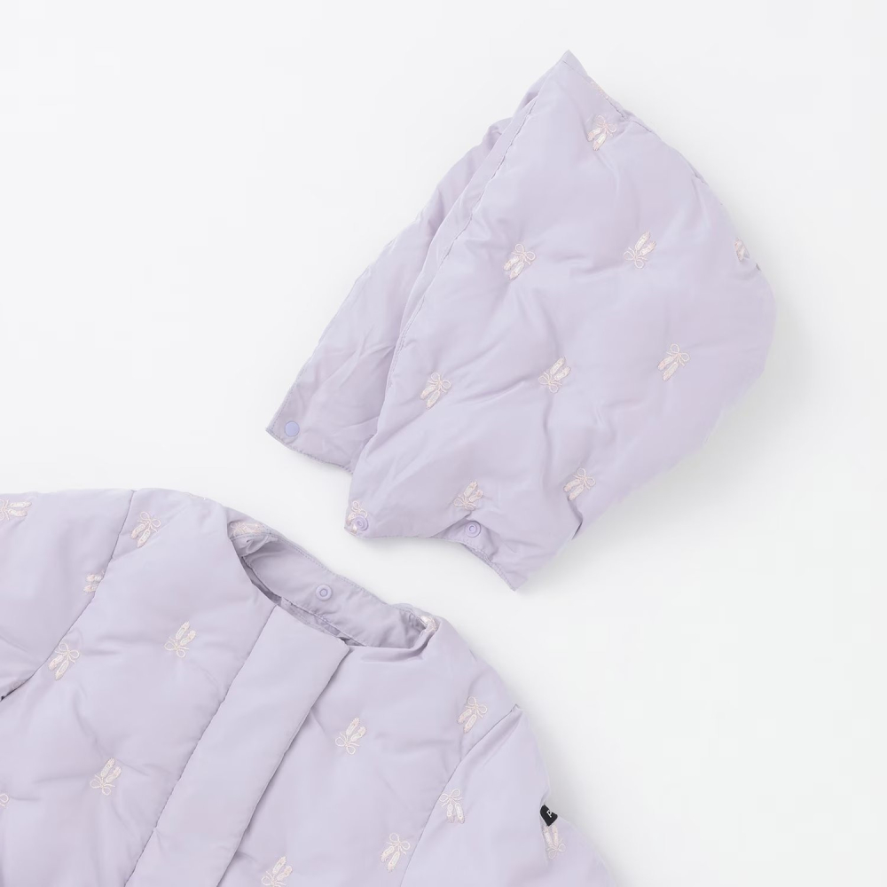 (現貨130）🇯🇵日本 petit main 刺繡鋪棉外套(可機洗)-細節圖6