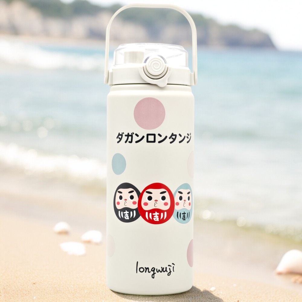 隆探吉1.2L大容量保溫瓶 手提保溫瓶 保溫杯 達摩不倒翁 福神-細節圖3