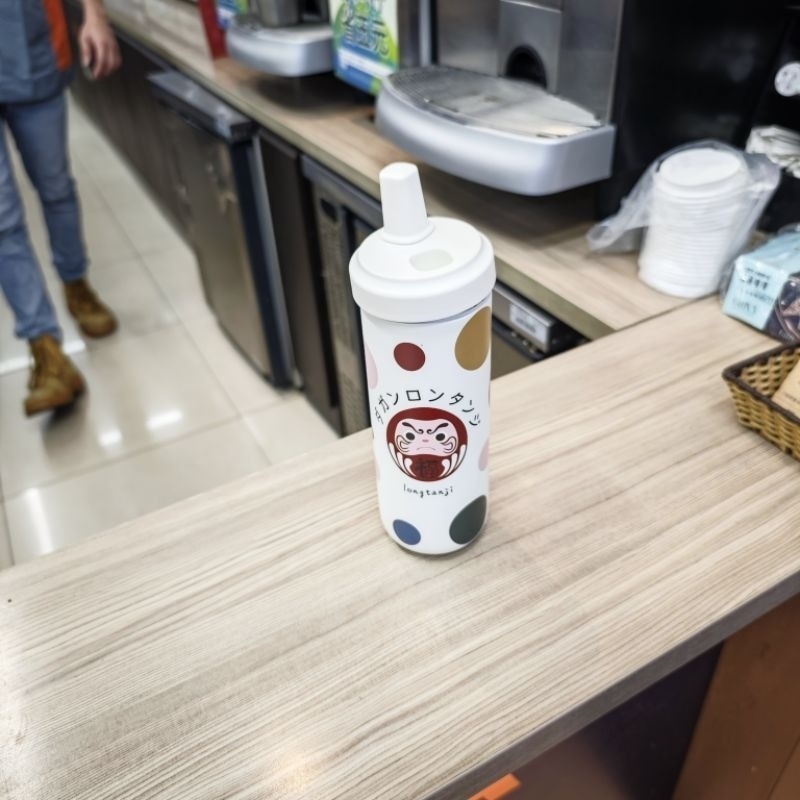 隆探吉316不銹鋼  隨行杯 吸管杯 手搖杯 飲料杯 環保杯 珍珠奶茶杯 達摩不倒翁 福神-細節圖7