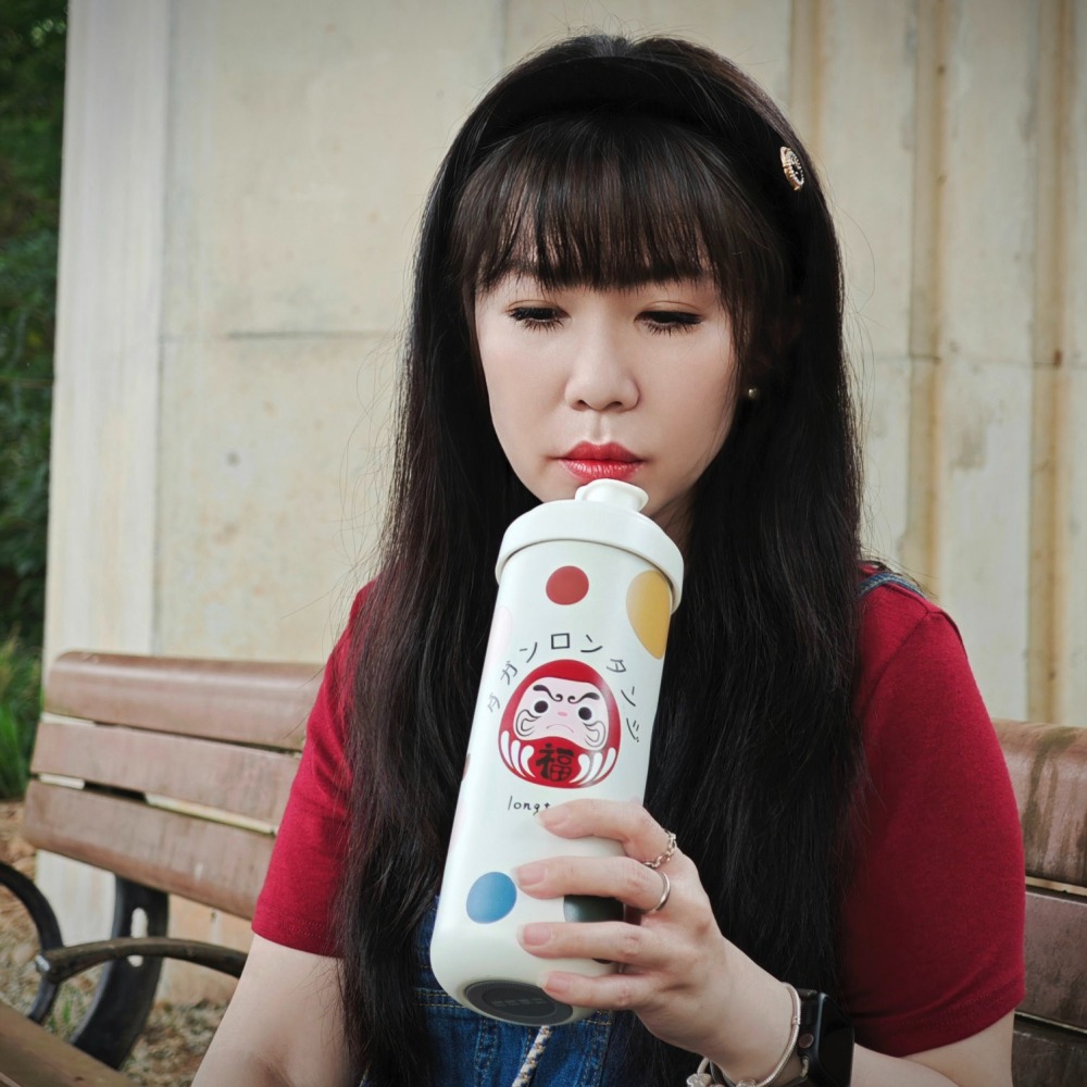 隆探吉316不銹鋼  隨行杯 吸管杯 手搖杯 飲料杯 環保杯 珍珠奶茶杯 達摩不倒翁 福神-細節圖8