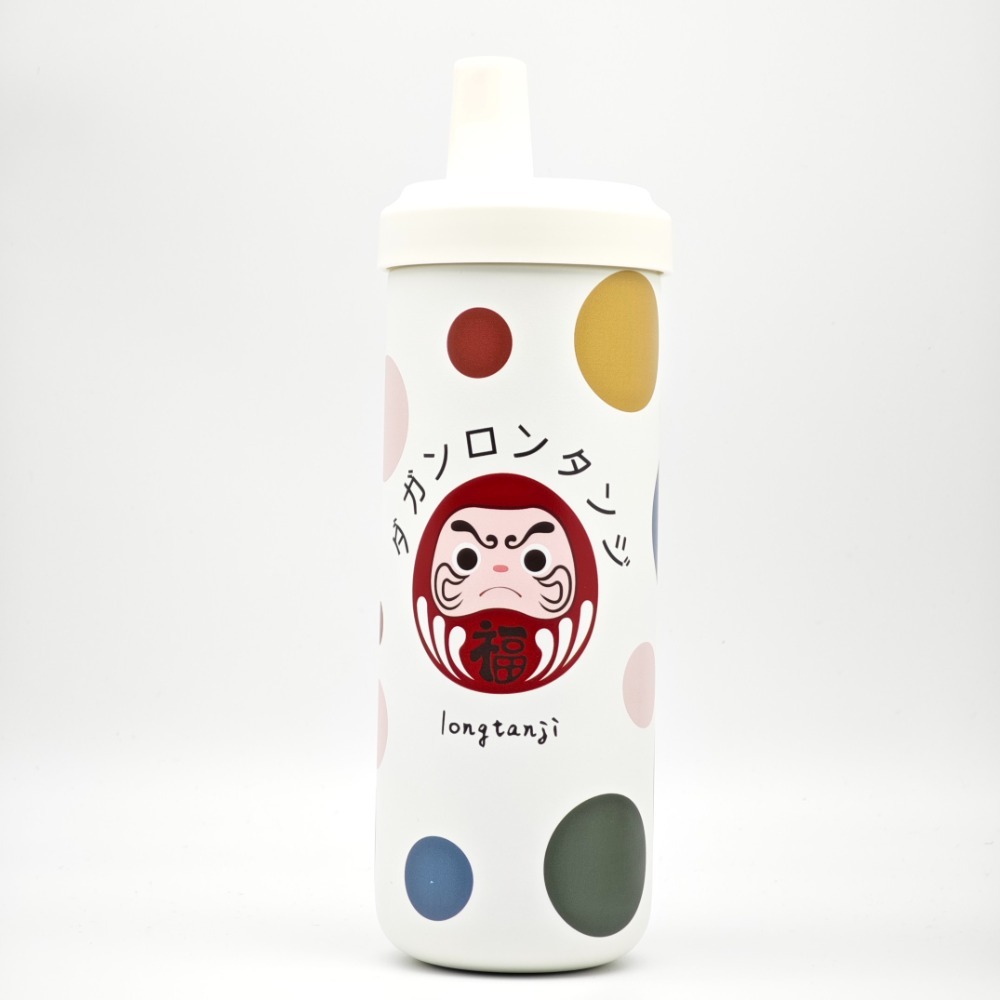 隆探吉316不銹鋼  隨行杯 吸管杯 手搖杯 飲料杯 環保杯 珍珠奶茶杯 達摩不倒翁 福神-規格圖8