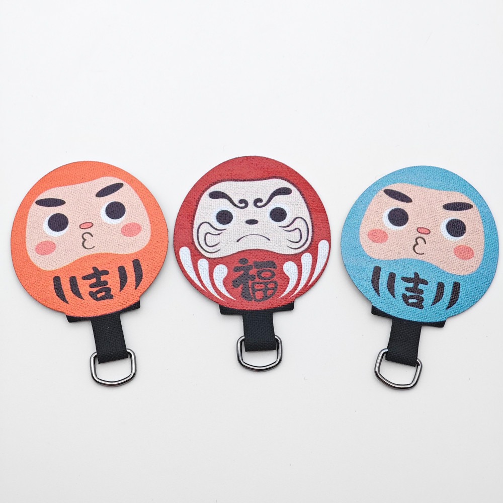 隆探吉手機掛繩墊片 掛繩夾片 手機墊片 掛片 掛繩片 達摩不倒翁 福神-細節圖2