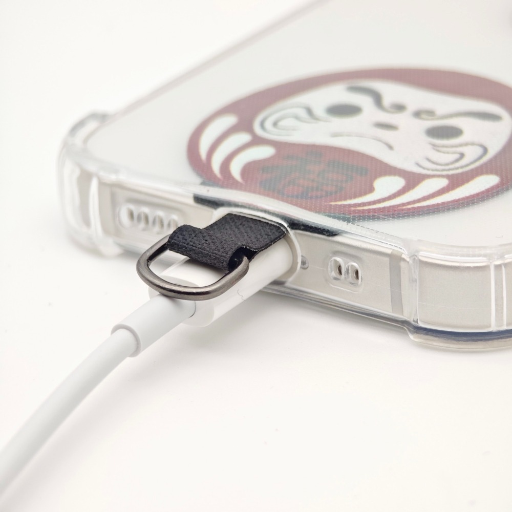 隆探吉手機掛繩墊片 掛繩夾片 手機墊片 掛片 掛繩片 達摩不倒翁 福神-細節圖4