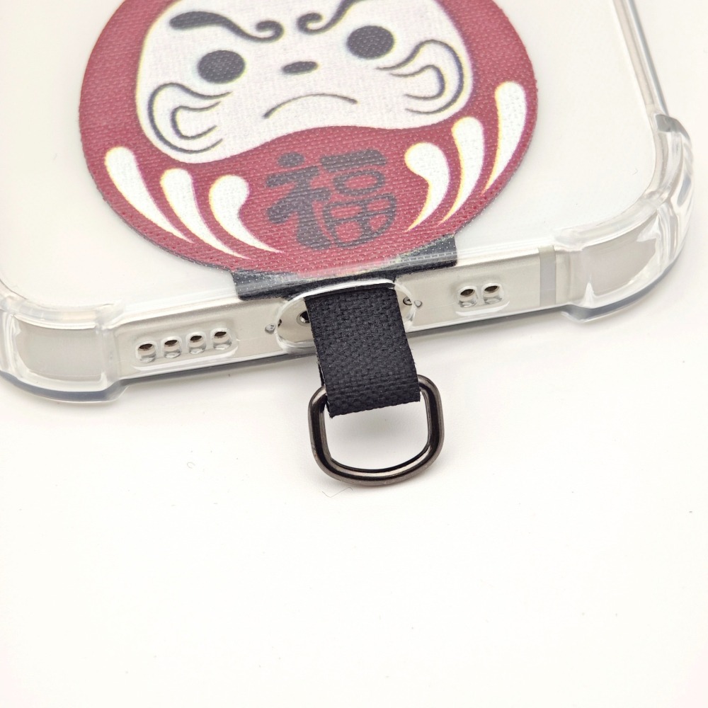 隆探吉手機掛繩墊片 掛繩夾片 手機墊片 掛片 掛繩片 達摩不倒翁 福神-細節圖7