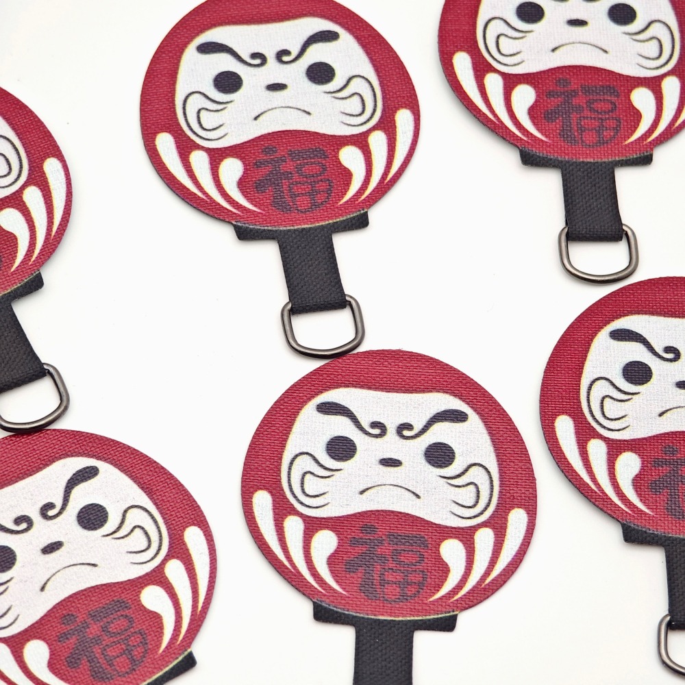 隆探吉手機掛繩墊片 掛繩夾片 手機墊片 掛片 掛繩片 達摩不倒翁 福神-細節圖9