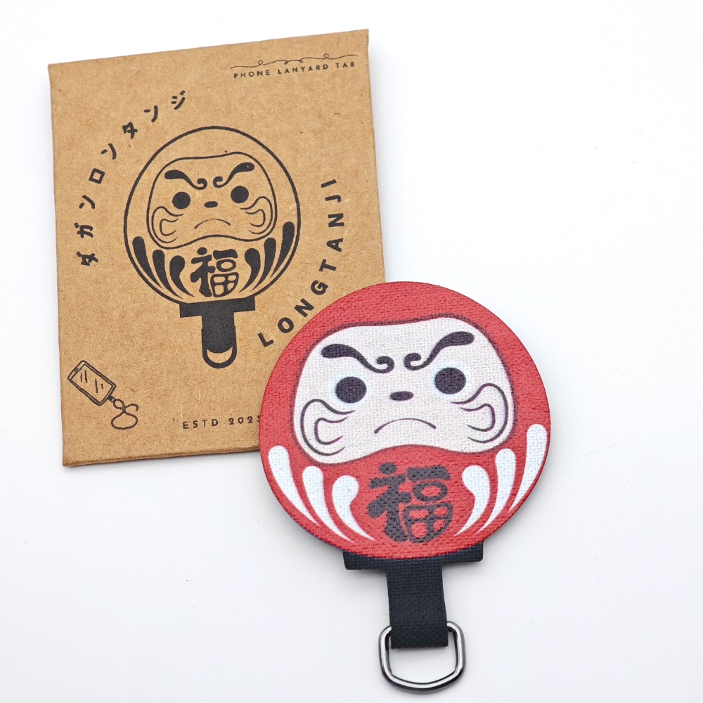 隆探吉手機掛繩墊片 掛繩夾片 手機墊片 掛片 掛繩片 達摩不倒翁 福神-規格圖10
