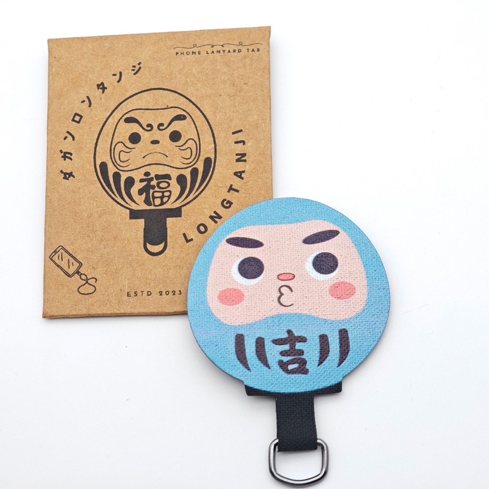 隆探吉手機掛繩墊片 掛繩夾片 手機墊片 掛片 掛繩片 達摩不倒翁 福神-規格圖10