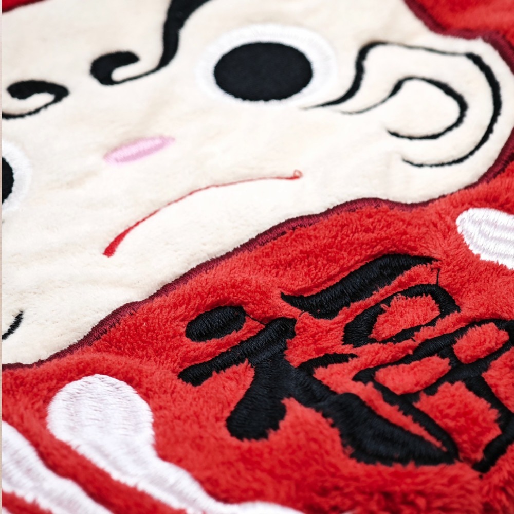 隆探吉吸水珊瑚絨擦手巾 擦手布 可愛風格 達摩不倒翁 福神-細節圖2