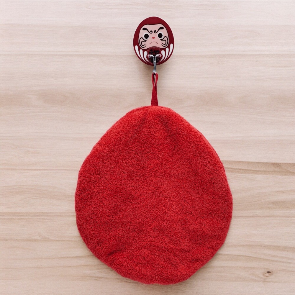 隆探吉吸水珊瑚絨擦手巾 擦手布 可愛風格 達摩不倒翁 福神-細節圖4