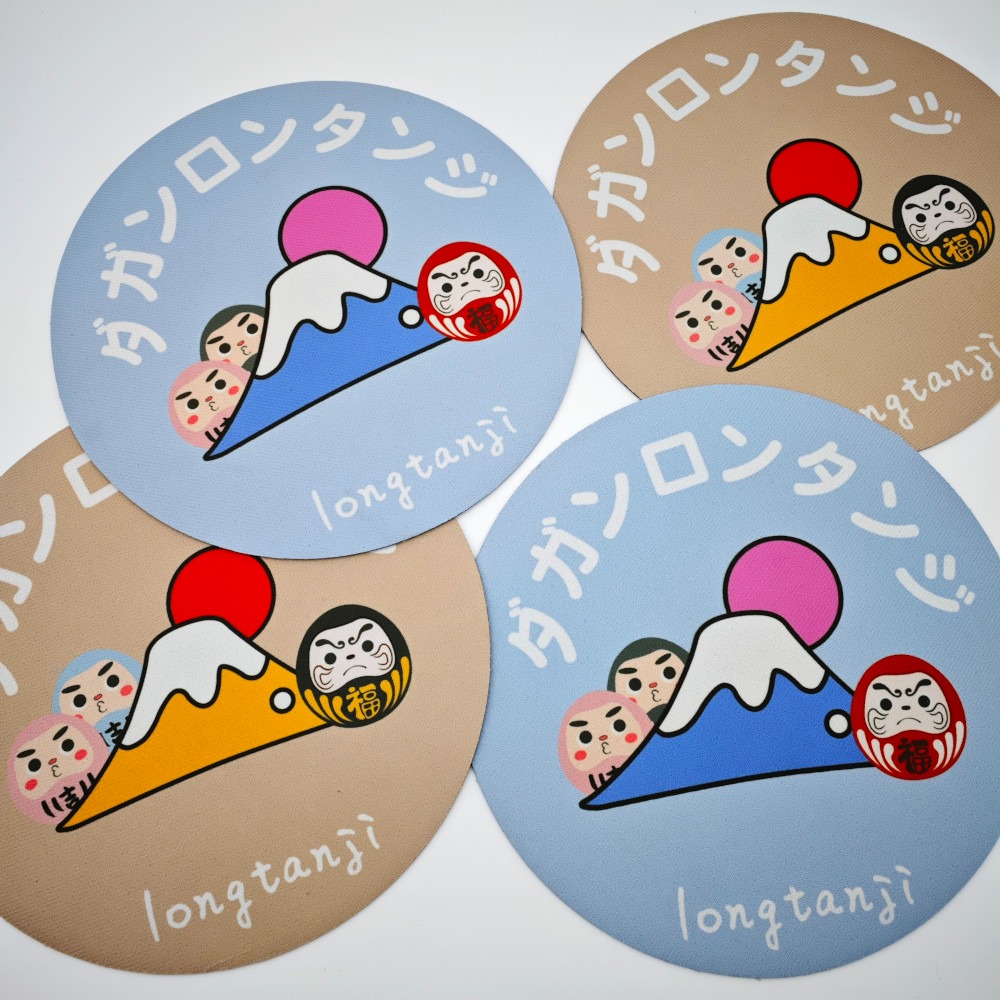 隆探吉 兩用吸水隔熱墊 達摩不倒翁 福神-細節圖3