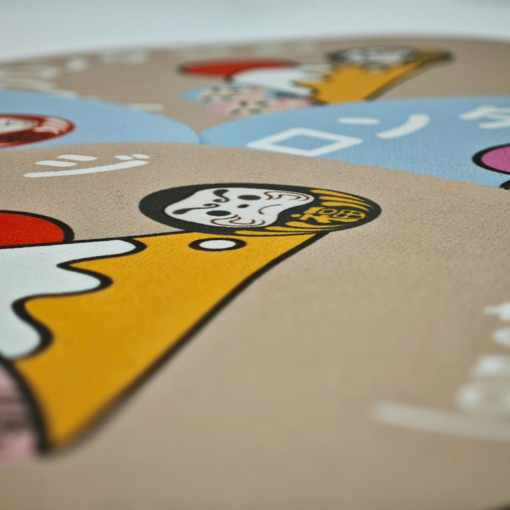 隆探吉 兩用吸水隔熱墊 達摩不倒翁 福神-細節圖4