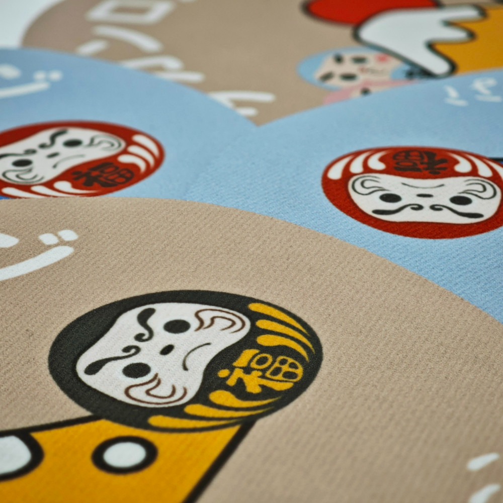 隆探吉 兩用吸水隔熱墊 達摩不倒翁 福神-細節圖5