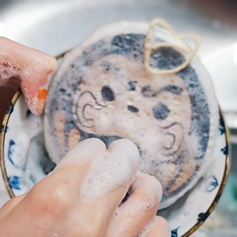 隆探吉 壓縮木漿棉 菜瓜布 抹布 洗碗 達摩不倒翁 福神-細節圖4