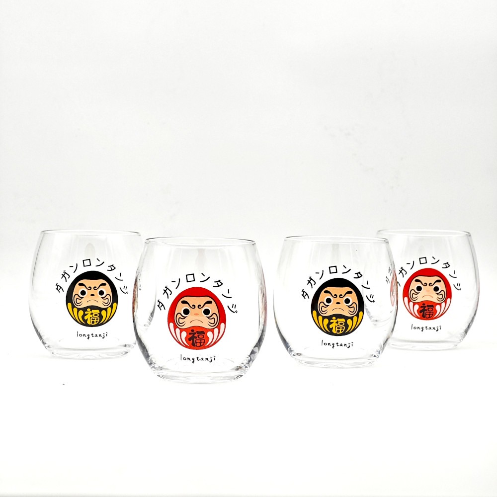 隆探吉 造型玻璃杯 啤酒杯 可樂杯 水杯 達摩不倒翁 福神-細節圖3