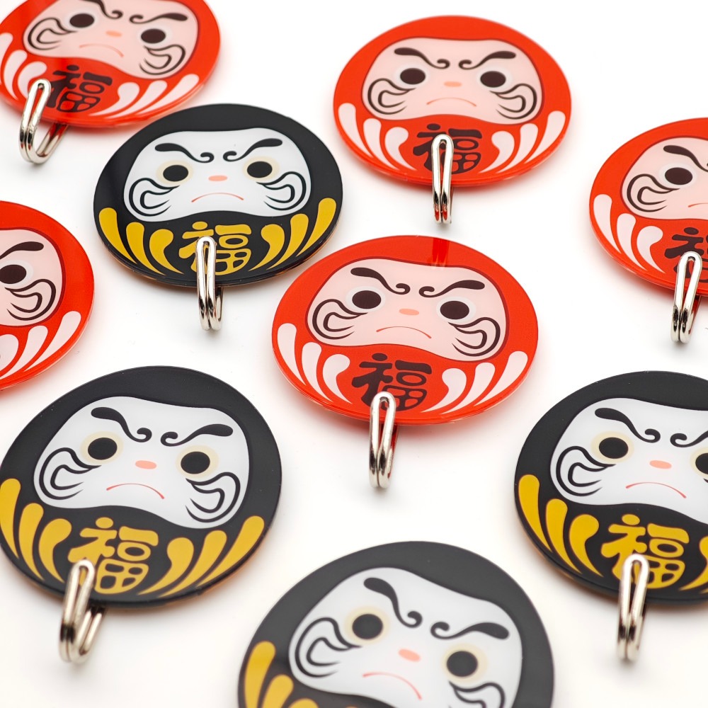 隆探吉 無痕掛勾 壓克力掛勾 廚房掛勾 浴室掛勾 達摩不倒翁 福神-細節圖3