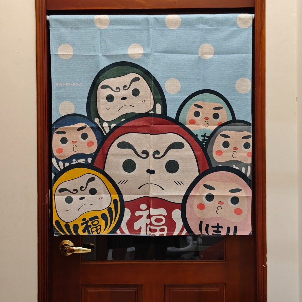 隆探吉造型門簾 廚房 浴室 居家等都適用 達摩不倒翁 福神-規格圖11