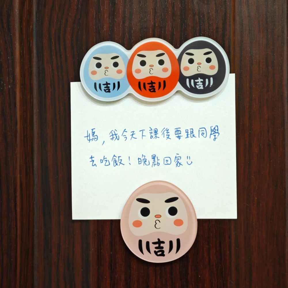 隆探吉 壓克力磁鐵 冰箱貼 冰箱磁鐵 達摩不倒翁 福神-細節圖3