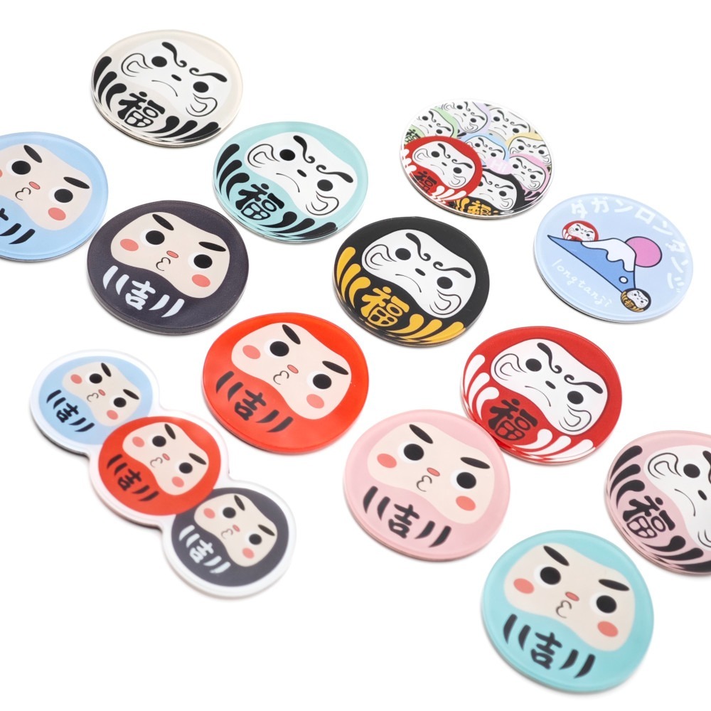 隆探吉 壓克力磁鐵 冰箱貼 冰箱磁鐵 達摩不倒翁 福神-細節圖5