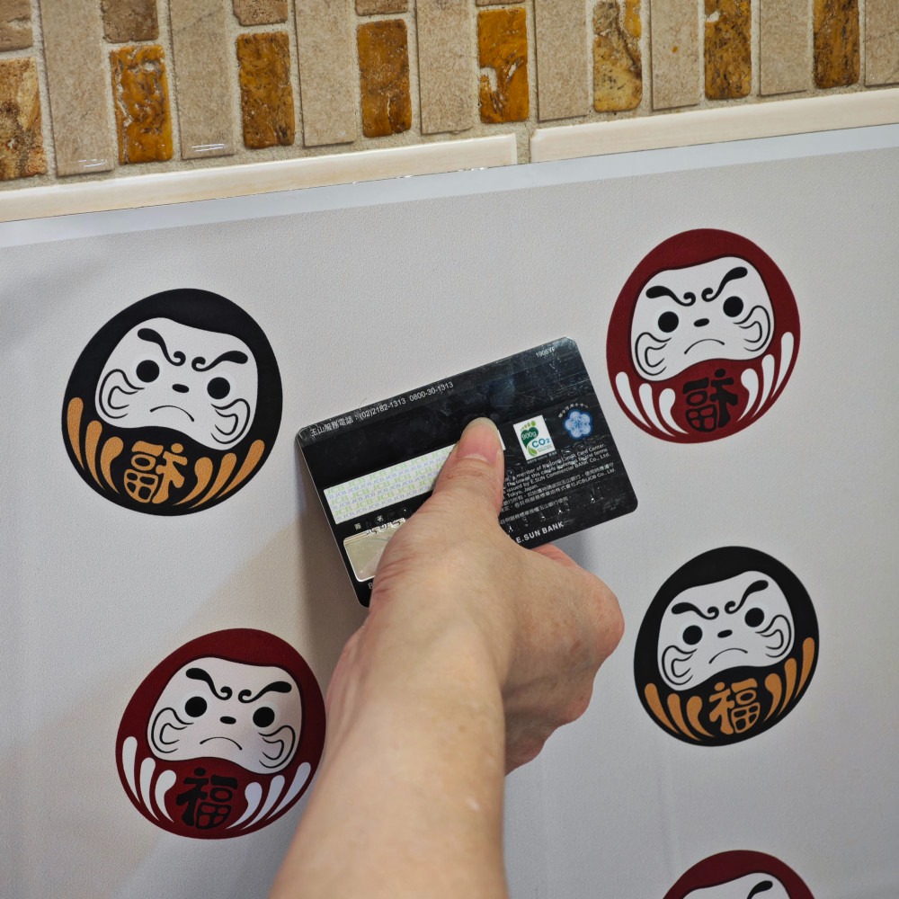 隆探吉廚房防油壁貼 達摩不倒翁 福神-細節圖3