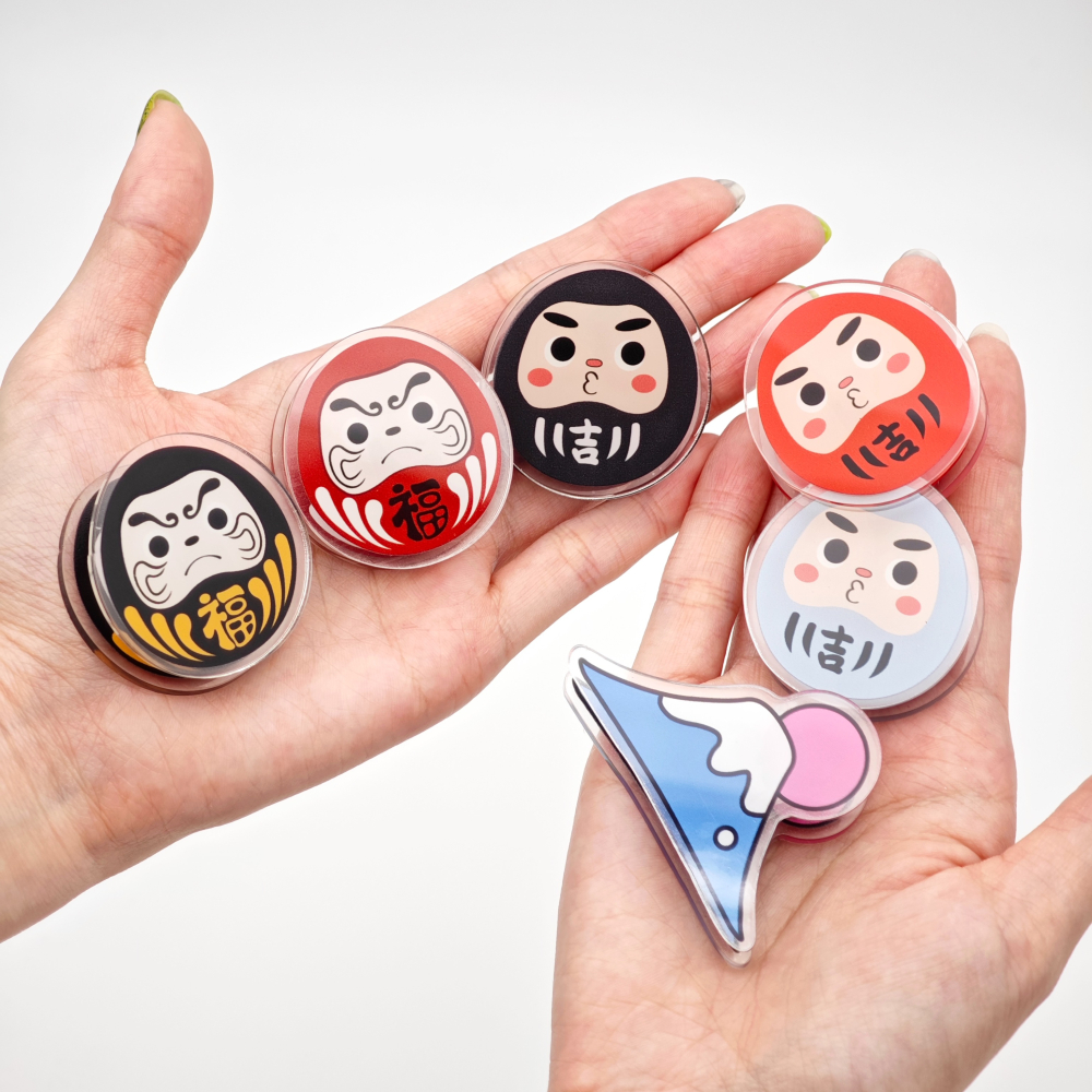 隆探吉壓克力文件夾 達摩不倒翁 福神-細節圖2