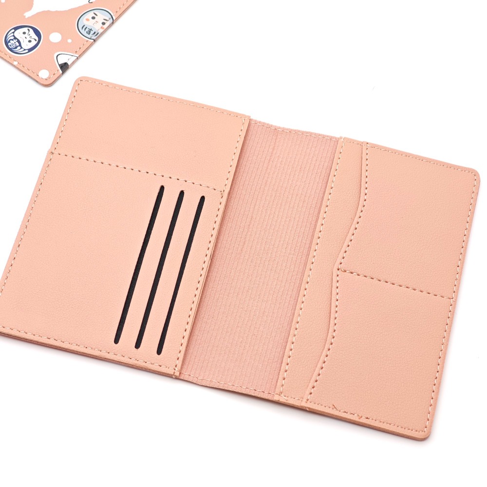 隆探吉可愛風格護照套+行李吊牌組 達摩不倒翁 福神-細節圖4