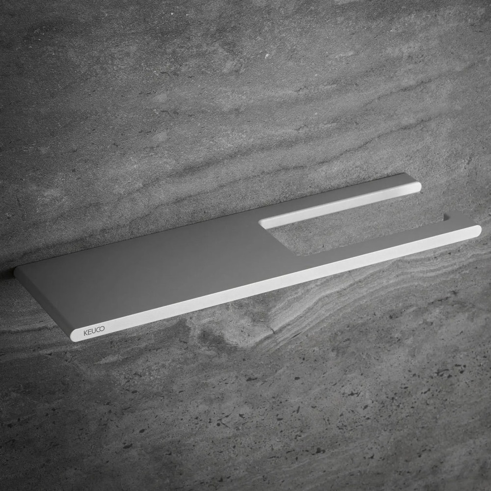 『簡單奢居』現貨 KEUCO EDITION 400 捲筒衛生紙架｜帶置物台｜德國製造 11573170000-細節圖2