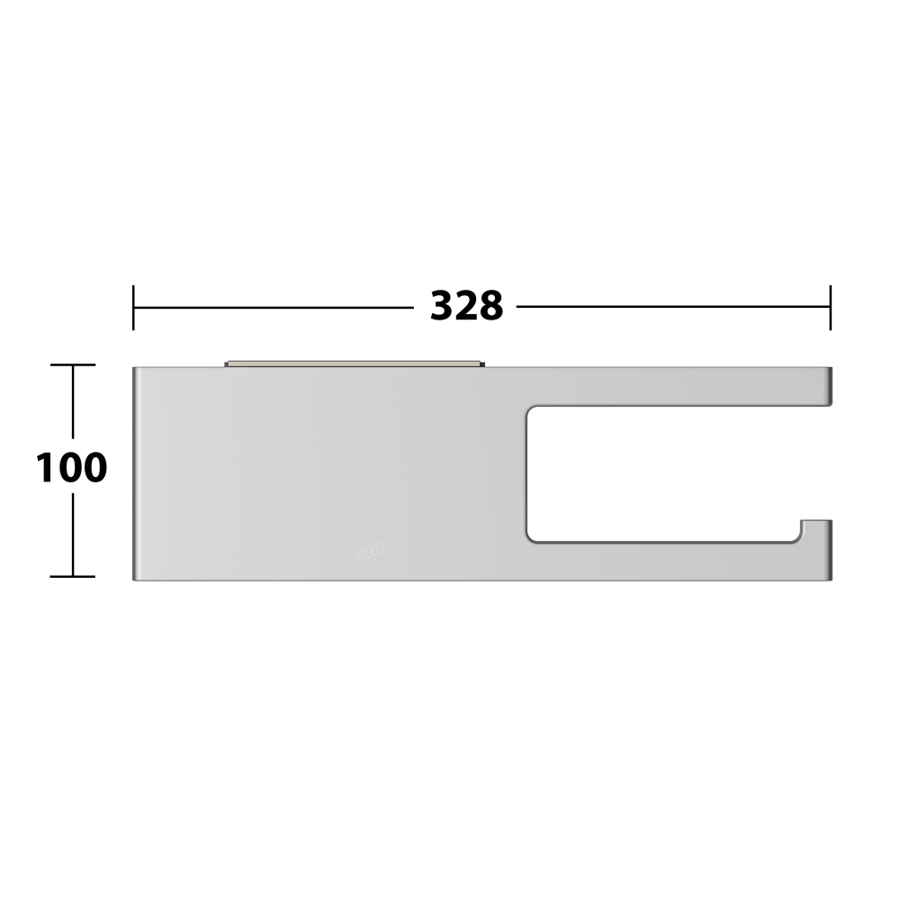 『簡單奢居』現貨 KEUCO EDITION 400 捲筒衛生紙架｜帶置物台｜德國製造 11573170000-細節圖6