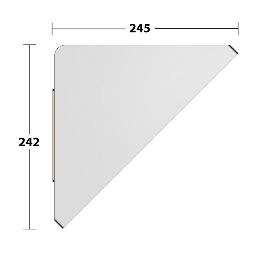 『簡單奢居』現貨 KEUCO EDITION 400 浴室轉角置物架｜薄款美型｜德國製造 11557170000-細節圖5