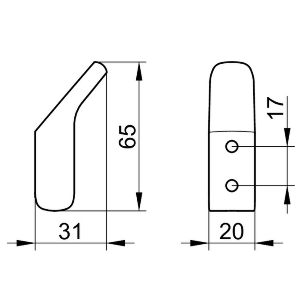 『簡單奢居』現貨 KEUCO Moll 毛巾掛勾｜德國製造 12715010000-細節圖3