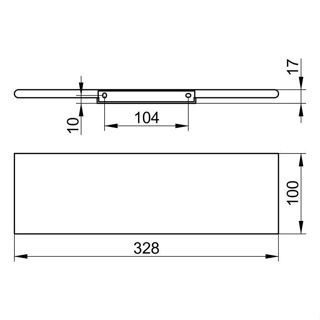 『簡單奢居』現貨 KEUCO EDITION 400 浴室置物架｜30公分寬｜德國製造11558170000-細節圖4