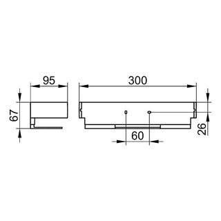 『簡單奢居』現貨 KEUCO EDITION 11 浴室置物架｜30公分寬｜德國製造 11158010000-細節圖5